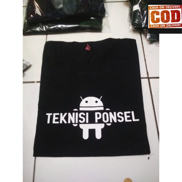 (COD) KAOS TEKNISI PONSEL /  SERVIS HP /  KONTER HP /  TEKNISI HANDPHONE / TSHIRT BAJU PRIA TERLARIS