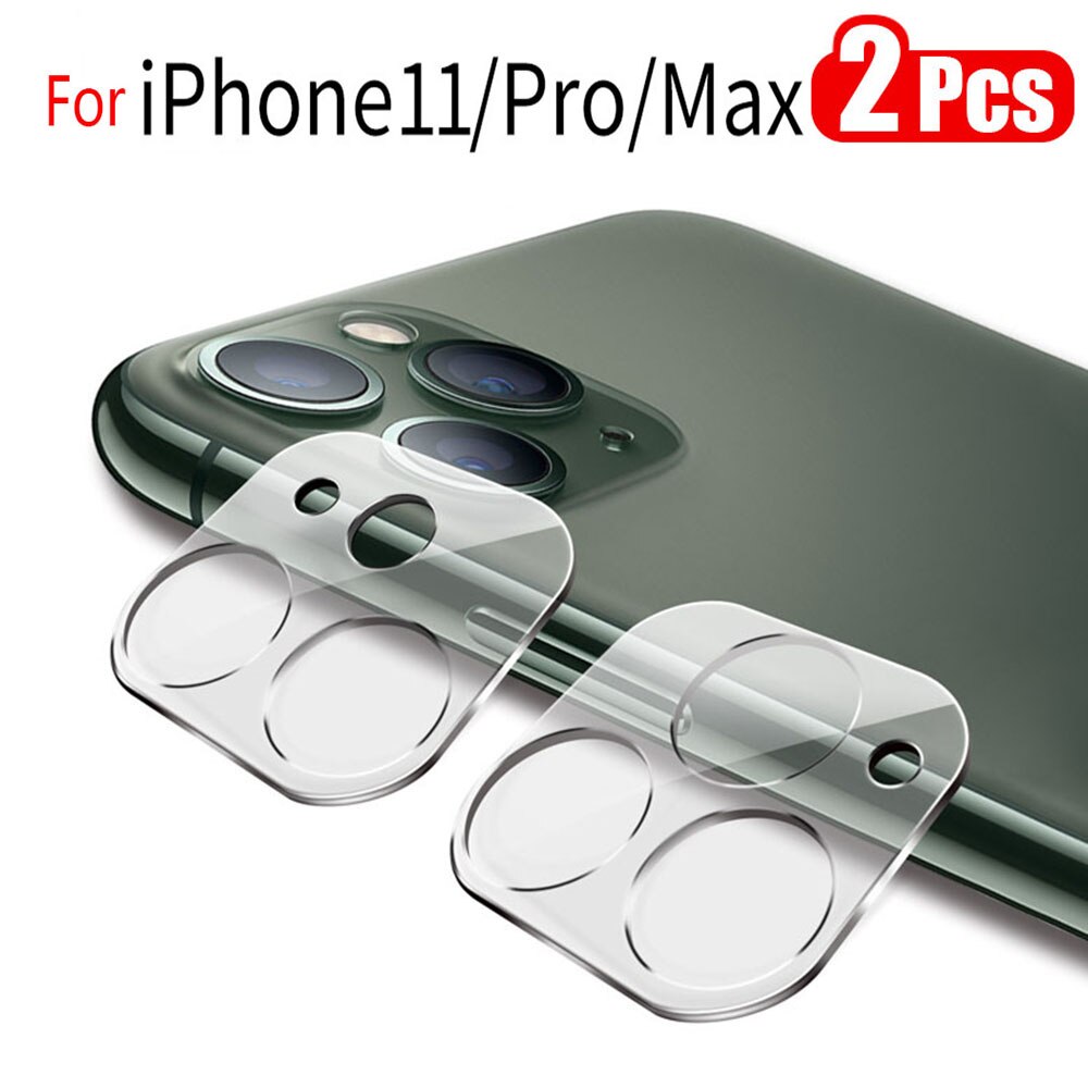 2pcs Tempered Glass Pelindung Lensa Kamera Untuk Iphone X Xs 11 Pro Max Xr 7 8 Se 2020 11 Pro Max