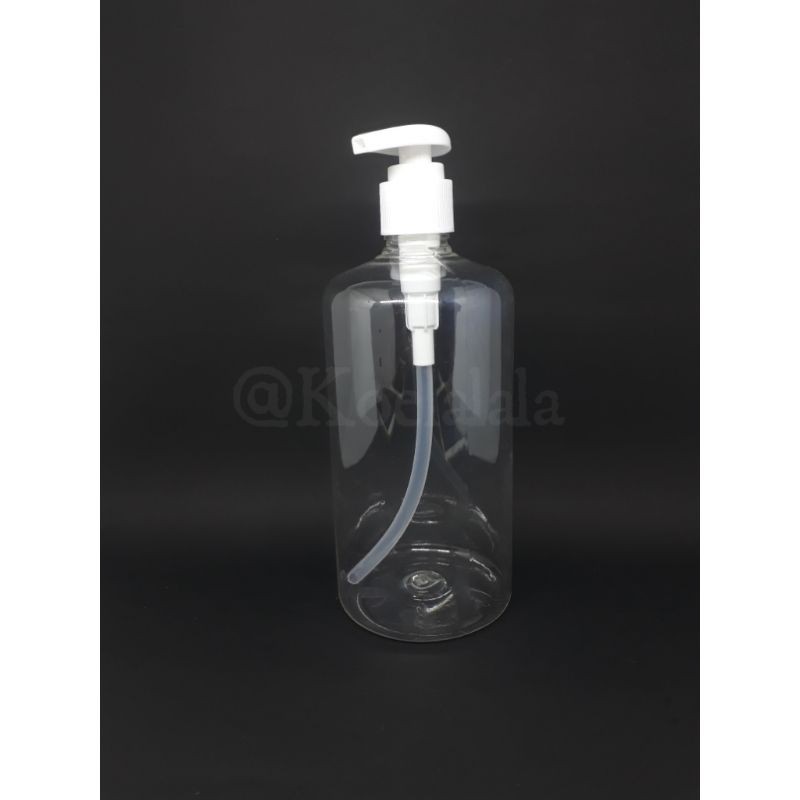Botol Pump Botol Plastik  500Ml Botol Bening PET