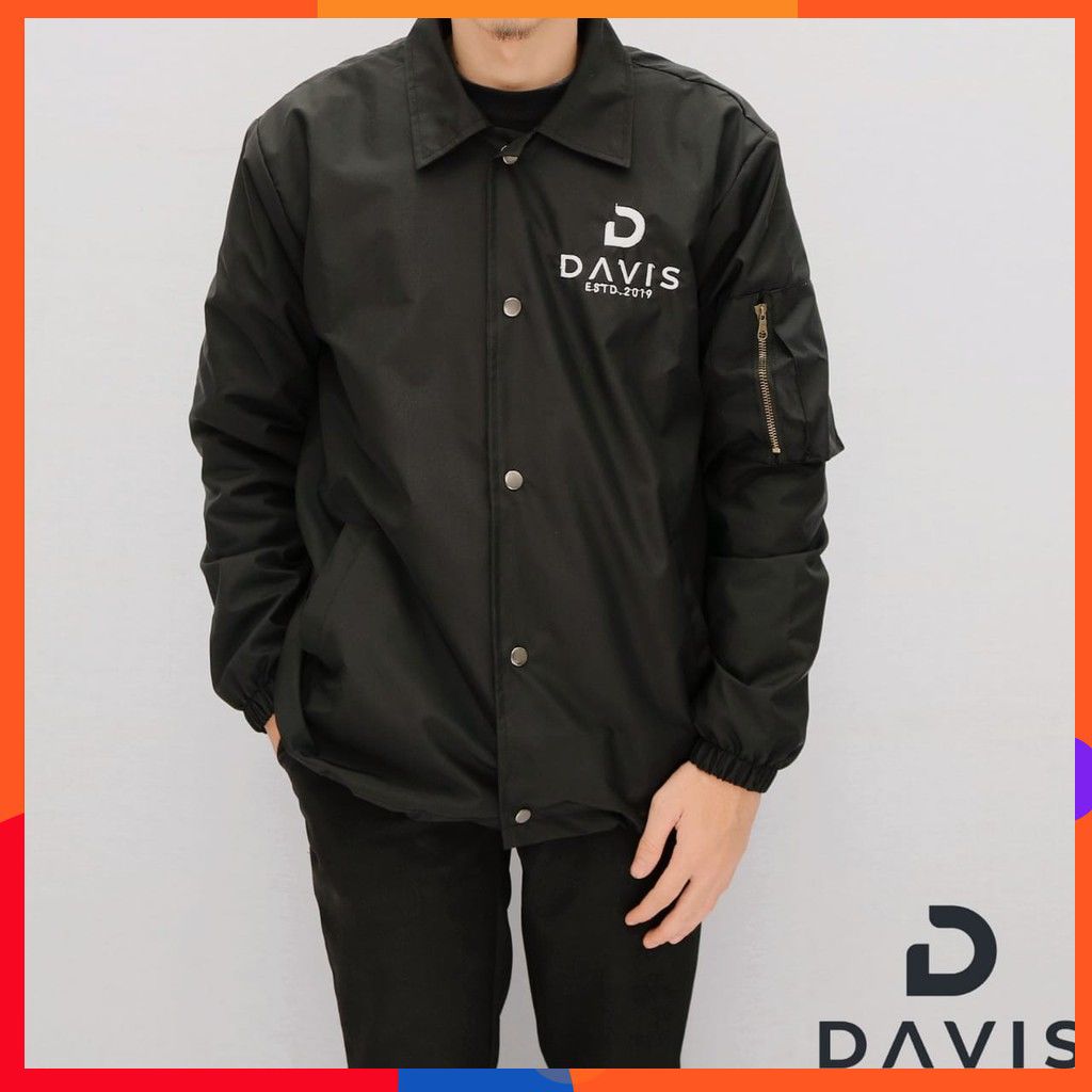 TERSEDIA 4 VARIAN WARNA JAKET COACH DAVIS - JAKET RIA PARASUT - JAKET WINDBREAKER