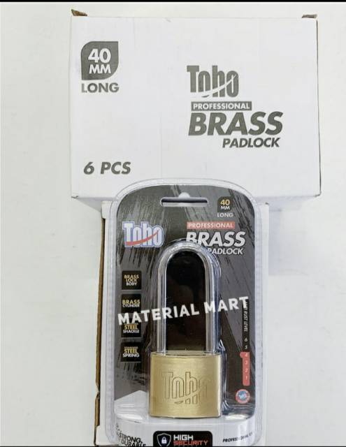 Gembok TOHO Kuningan | Gembok Rumah 40mm Panjang | Gembok Pagar 40 mm | Material Mart