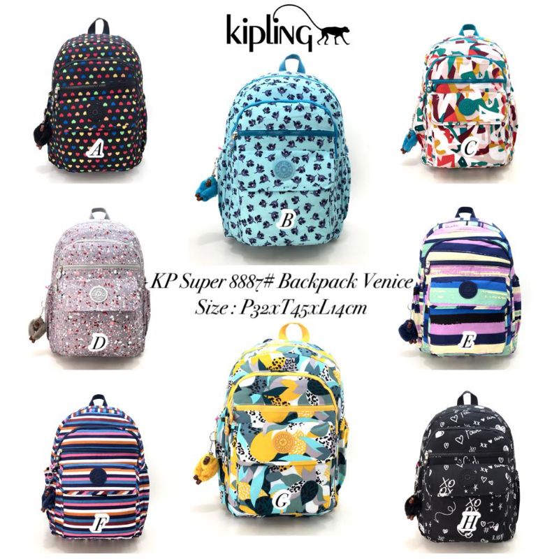 Tas Ransel KP Super 8887# Backpack Venice Size  : P32xT45xL14cm
