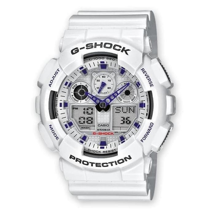 Casio G-Shock Ga-100A-7Adr / Ga100A - Jam Tangan Pria Original - Putih Homestore33