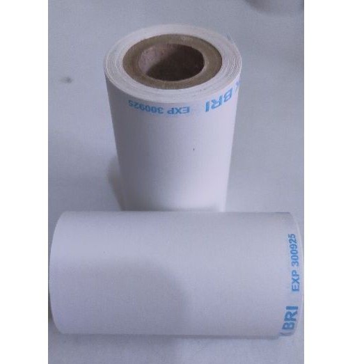 

Kertas thermall bluetooth printer ukuran 57mmX30mm logo BANK BRI kor paperkap