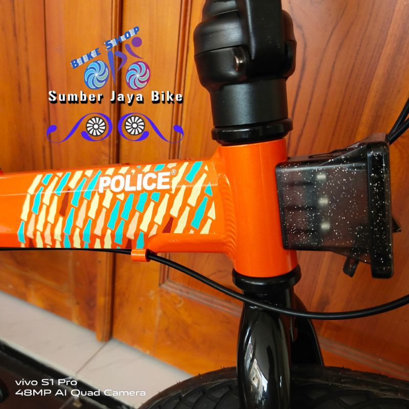 Sepeda Lipat 20 Inch Element Police Teh Botol Sosro BARANG SESUAI PICT IKLAN (BUKAN REVIEW)