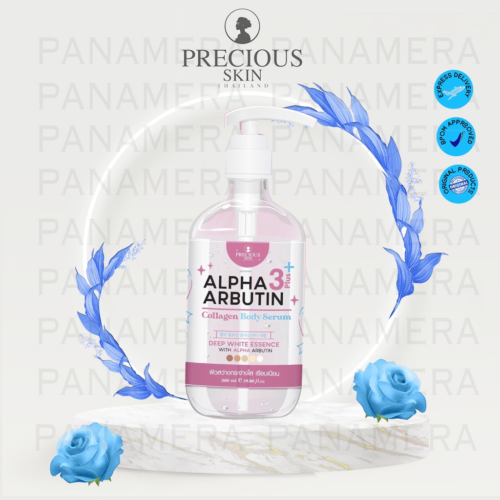 Precious Skin ALPHA ARBUTIN 3+ PLUS Collagen Brightening Face &amp; Body Cleanser Soap Powder Lotion