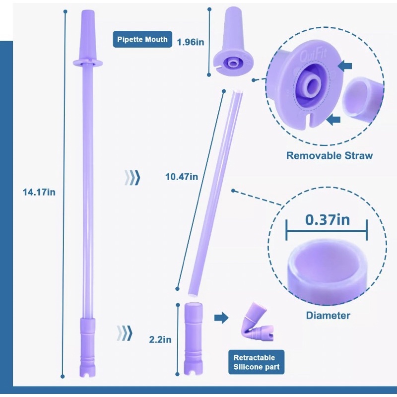 Original QuiFit Straw Sedotan Botol