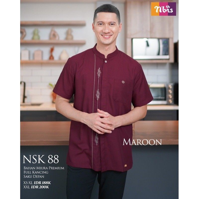 Koko Nibras Nsk 88 maroon couple nibras 88 maroon