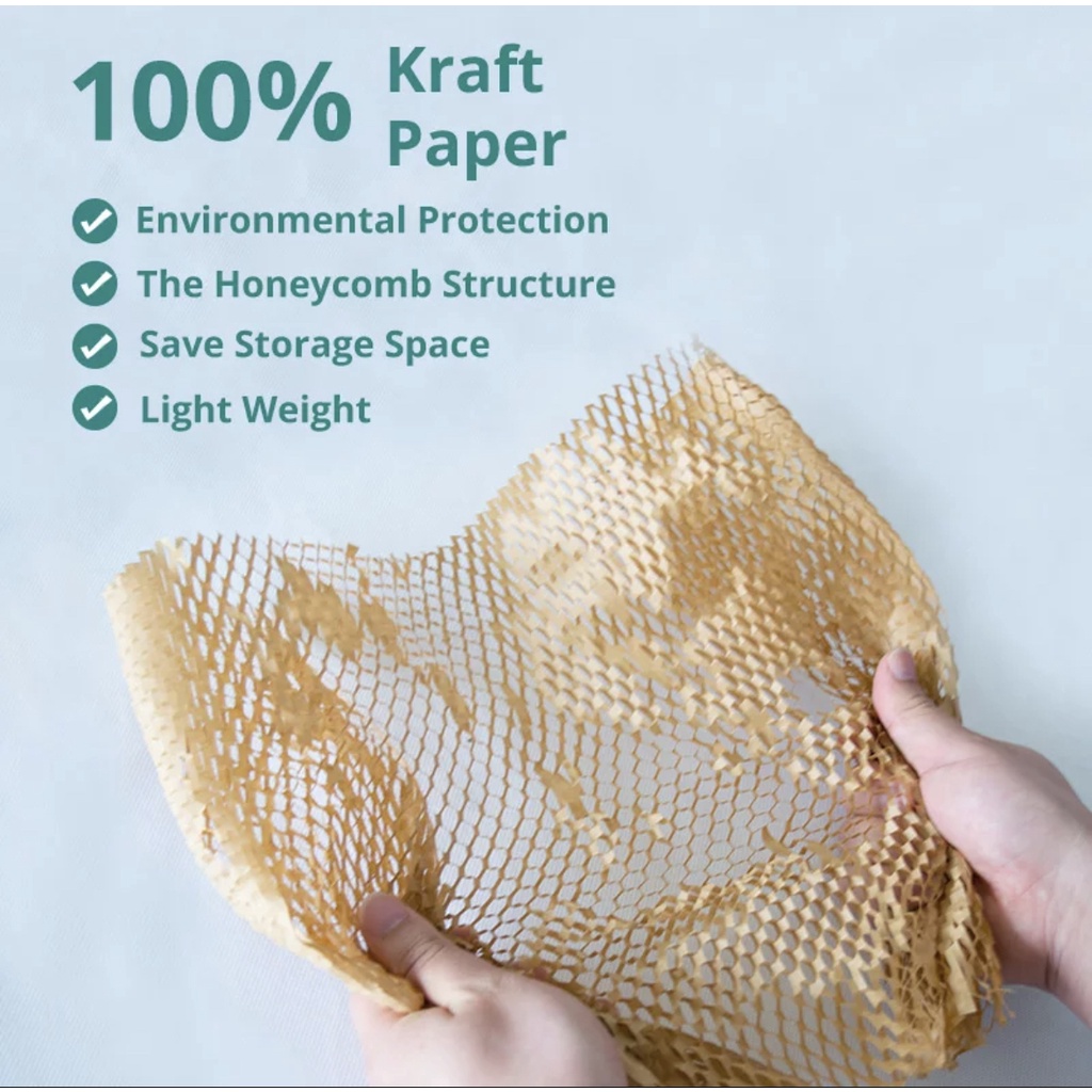 5 Meter 50cm Honeycomb Bubble Wrap Kertas eco friendly