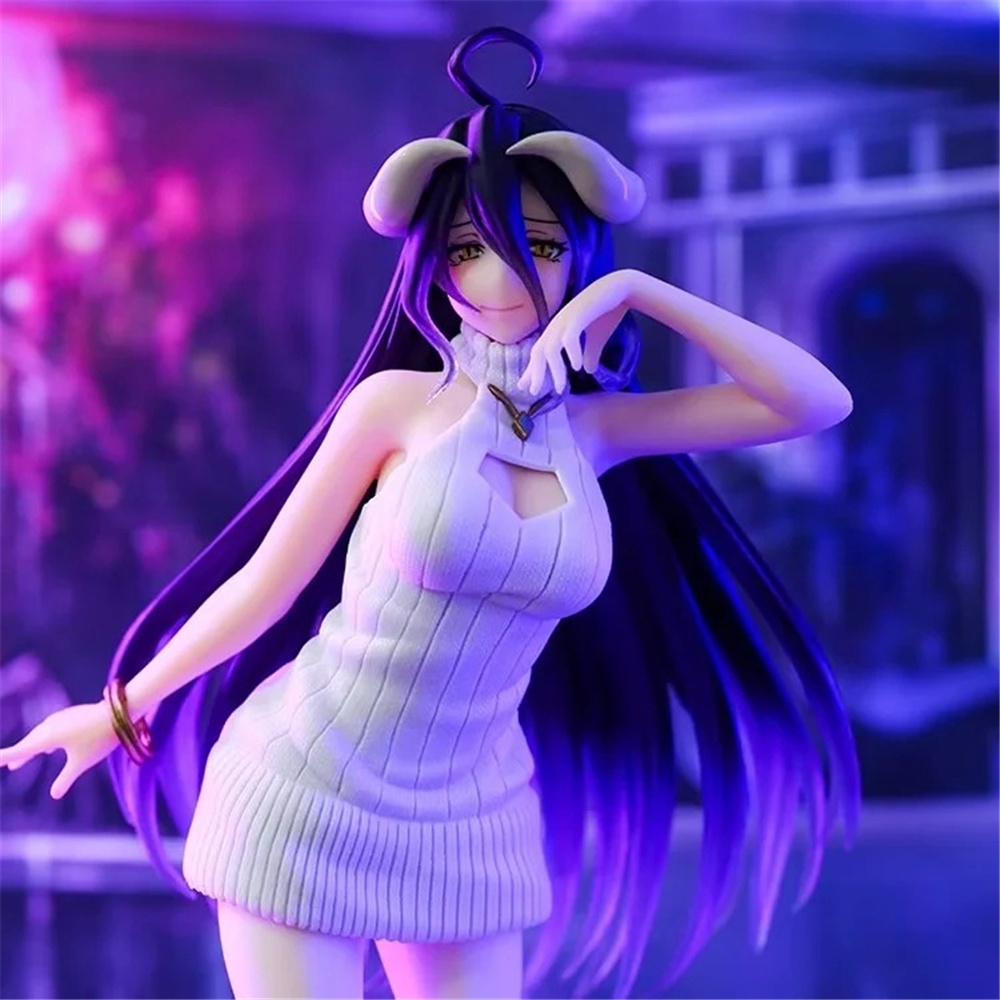 Mainan Action Figure Model Anime Overlord Albedo Bahan PVC Ukuran 22CM Untuk Anak