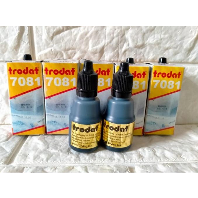 

+++++] Tinta Stempel Permanen Trodat 7081 Warna Hitam
