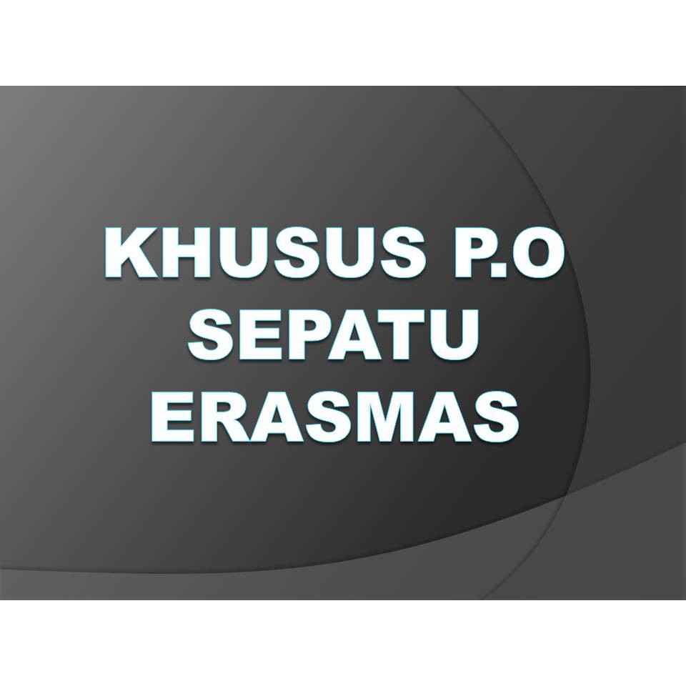 PO SEPATU DINAS ERASMAS WARNA PUTIH DAN HITAM DOP