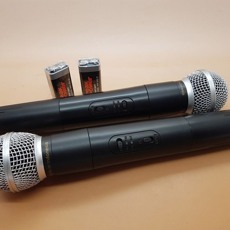 Homic Microphone Mic Double Wireless + Receiver HM 58