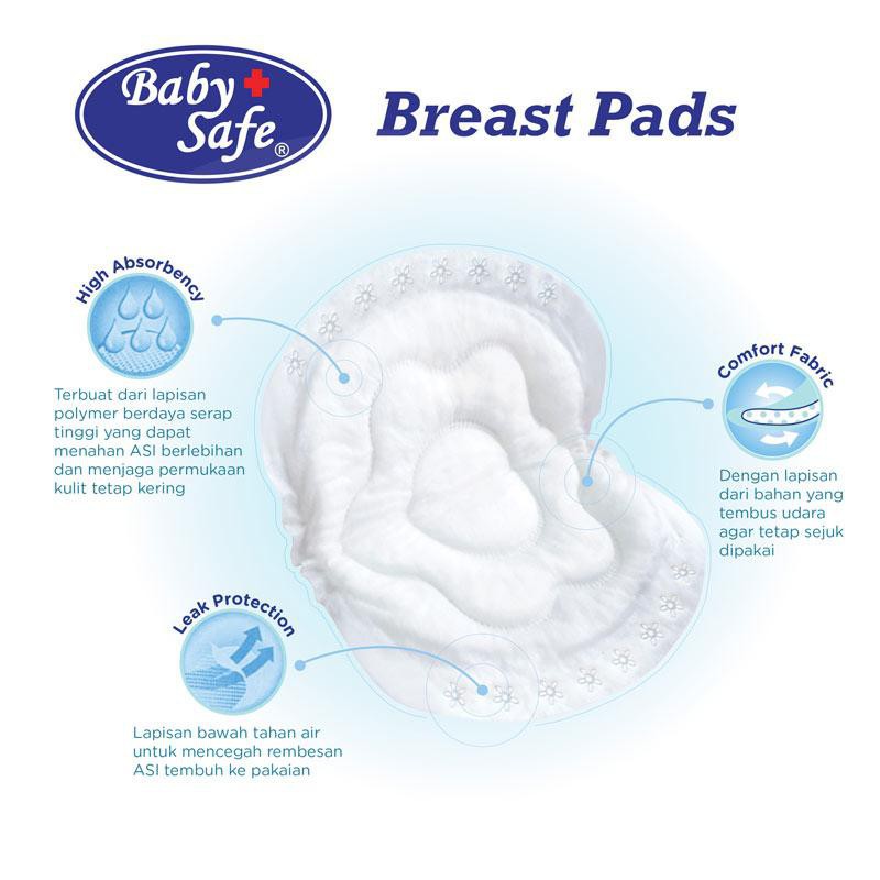 Baby Safe  Breast Pads Isi 12 Pcs / Penyerap ASI / Breast Pad