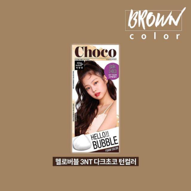[READY] Mise En Scène Hello Bubble Foam Hair Color Blackpink-3NT Dark Choco