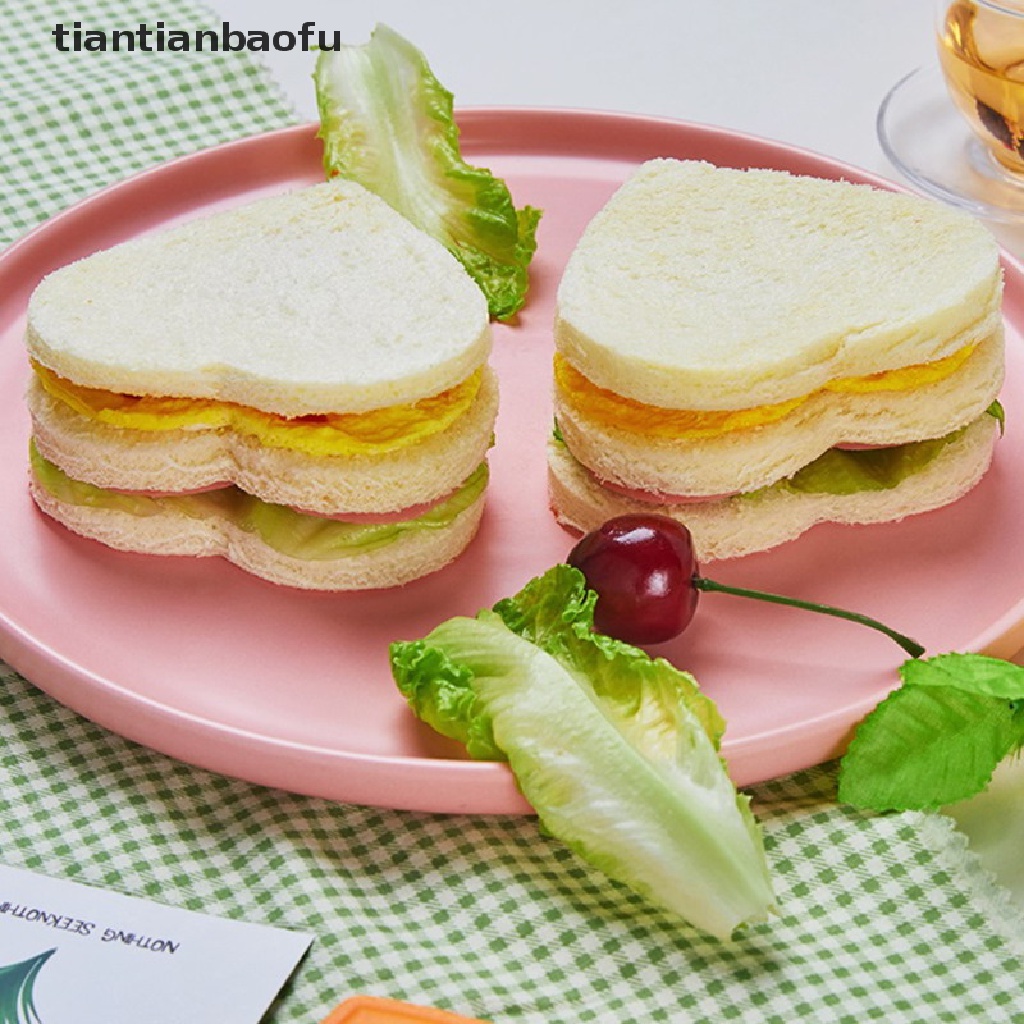 Cetakan Roti Sandwich Bentuk Hewan Dinosaurus Bintang Hati Bahan Stainless Steel