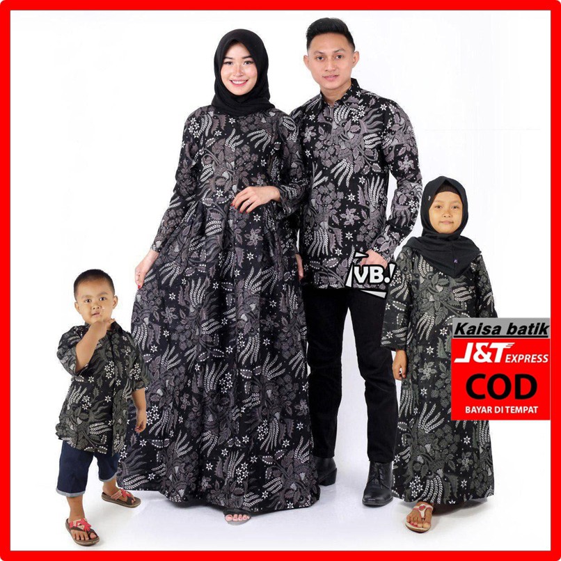BATIK SARIMBIT KELUARGA BAPAK IBU ANAK COWOK CEWEK UNTUK SERAGAM PESTA KEKINIAN MODERN BAHAN ADEM DI