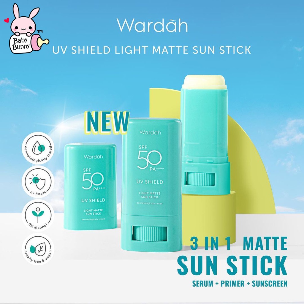 ❤ BELIA ❤ WARDAH UV Shield Aqua Fresh Essence | Active Protection Serum | SPF 50 PA++++ Sunscreen Sun Screen | Baby Bunny