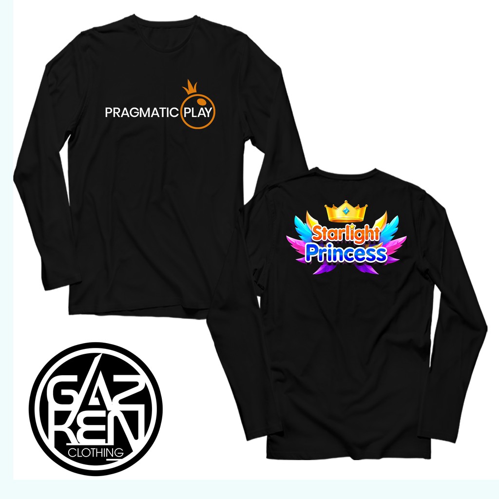 Kaos Starlight Princess Logo Baju Game Slot Pragmatic Play Gates of Olympus Sweet Bonanza Jackpot JP