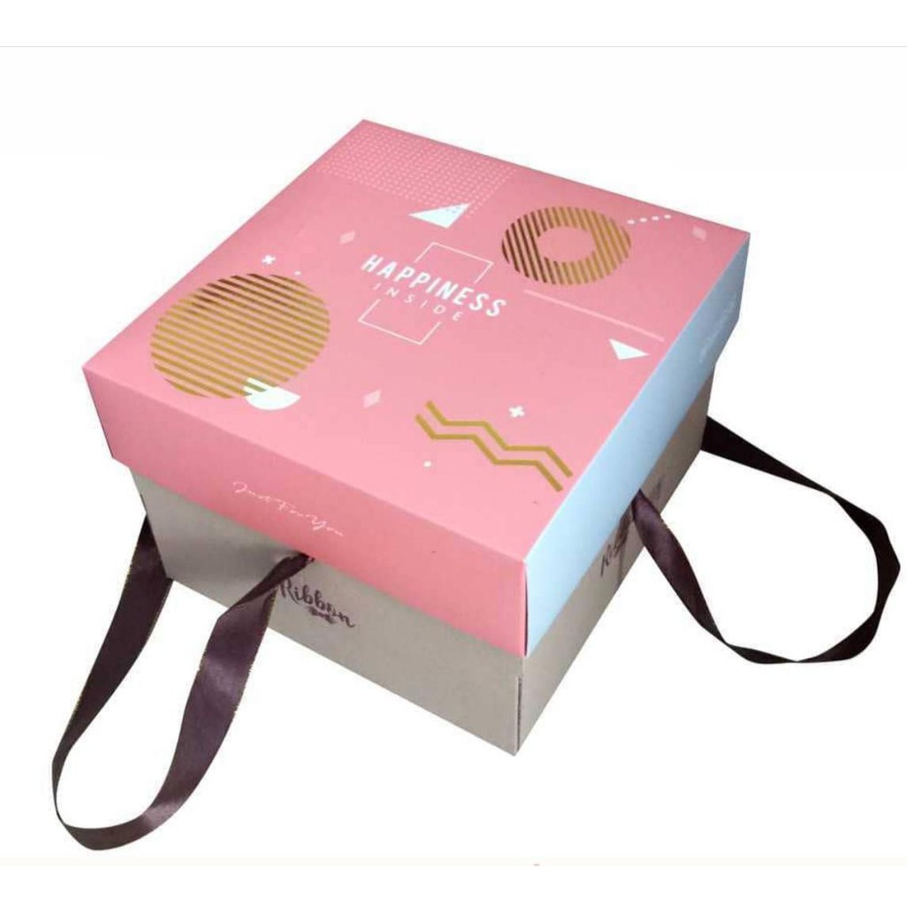 Cakebox Ribbon Happiness Inside - Happiness Gosend/Grab Only