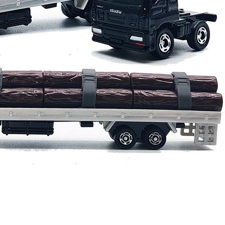 ❈ Tomica Long Isuzu Giga Wood Transporter Miniatur Truck Pengangkut Kayu ♥