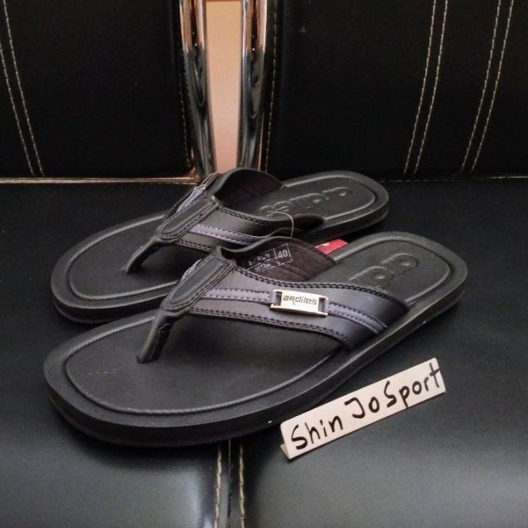 [SBA.14Ap22ᵀ] SANDAL PRIA ARDILES ORIGINAL SENDAL KULIT SINTETIS MODEL JEPIT EKRON HITAM MURAH DEWAS