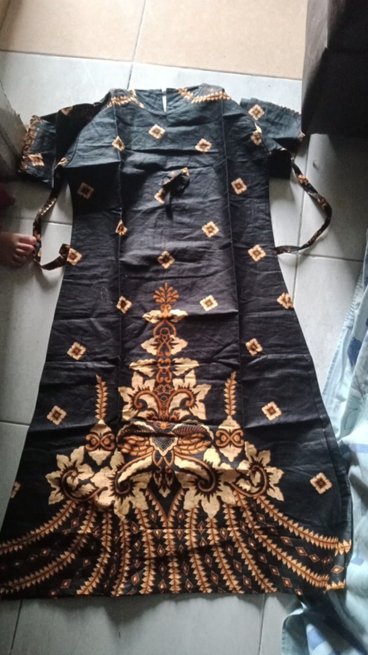 Maura Couple - Sania Ruffle Batik Couple Ori Ndoro Jowi Dnt Garansi - Motif Candi Sogan - M L Xl Xxl