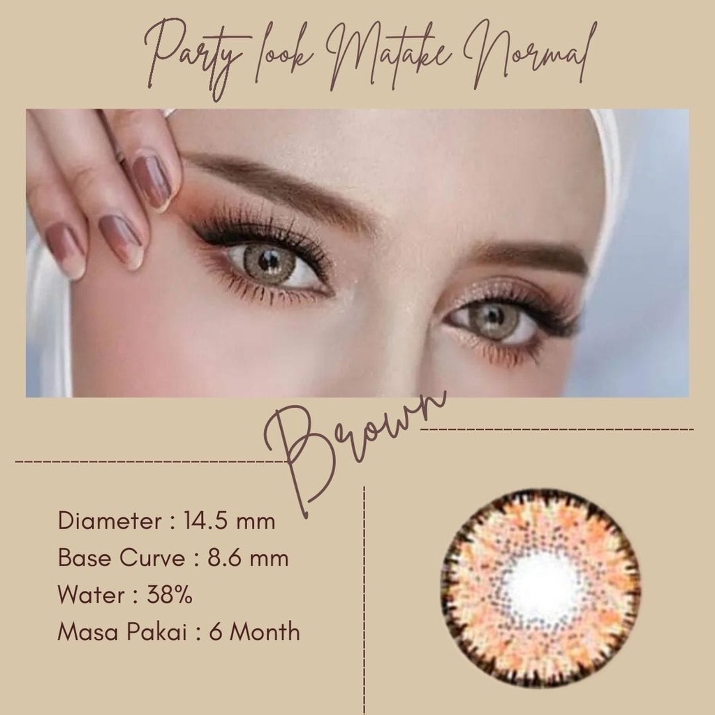 SOFTLENS WARNA PARTY LOOK MATAKE NORMAL