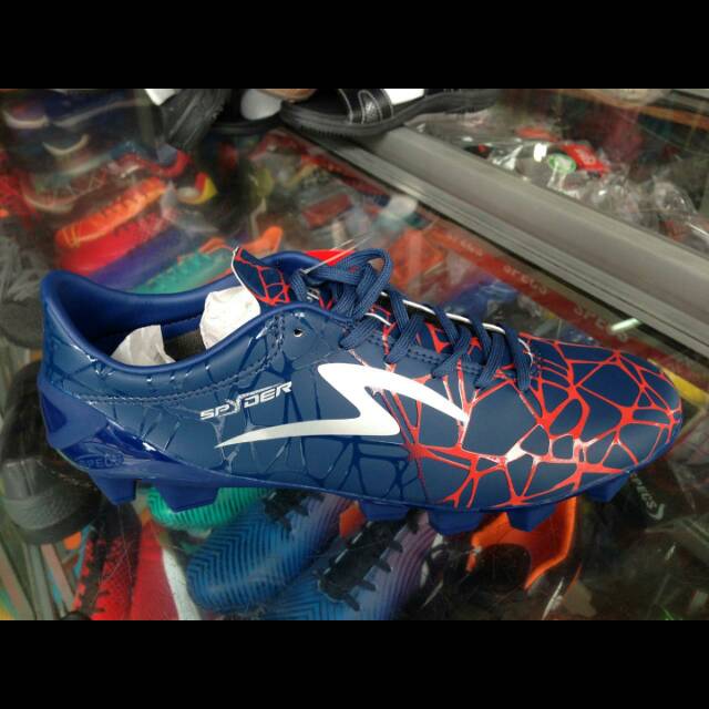 SIZE 38 Sepatu Bola Specs Accelerator Spyder FG Galaxy Blue Original