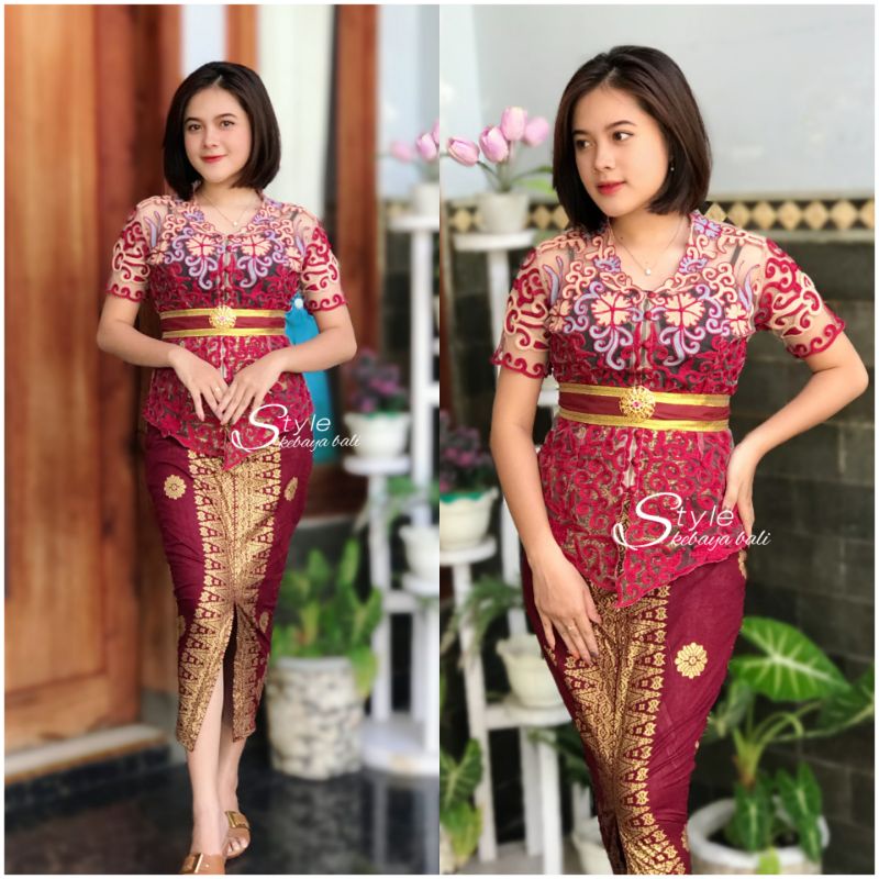 KEBAYA BALI TILESTIK NAIRA REAL PICT &gt;&gt;GESER (Baca Deskripsi)