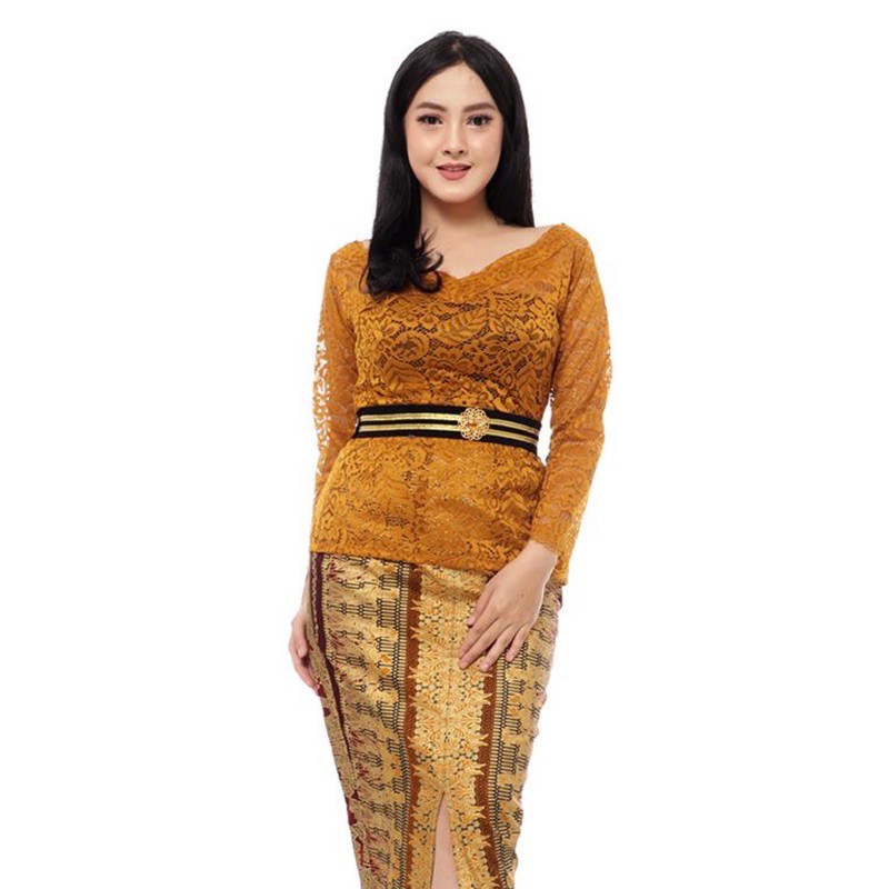ATASAN KEBAYA!! Sofia V neck Delima