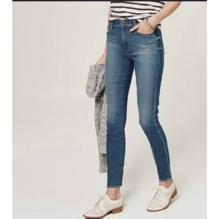 Loft High Rise Skinny Ankle Jeans