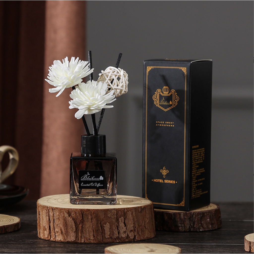 Black Series Reed Diffuser Aesthetic Pengharum Ruangan Aromatherapy Souvenir Hadiah Hampers