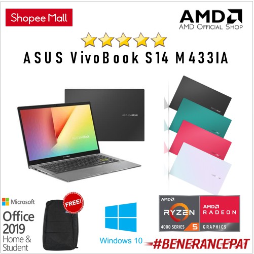 ASUS VivoBook S14 M433IA - AMD Ryzen 5 4500U 8GB 512ssd