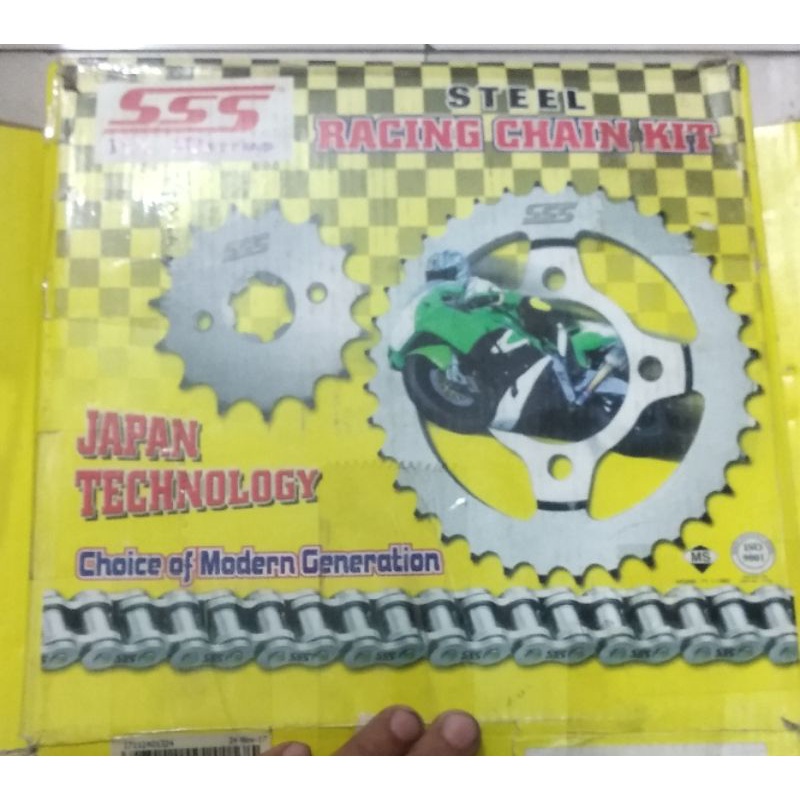murah sedunia gear set SSS triple S honda tiger original