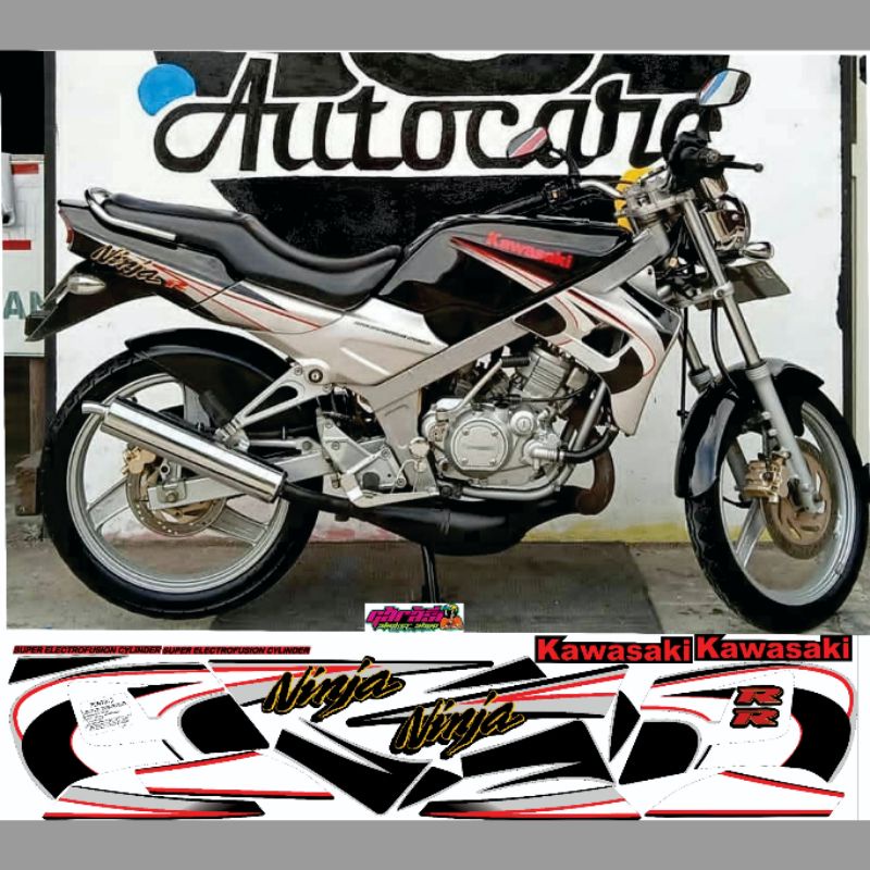 striping ninja kis 2005 hitam silver