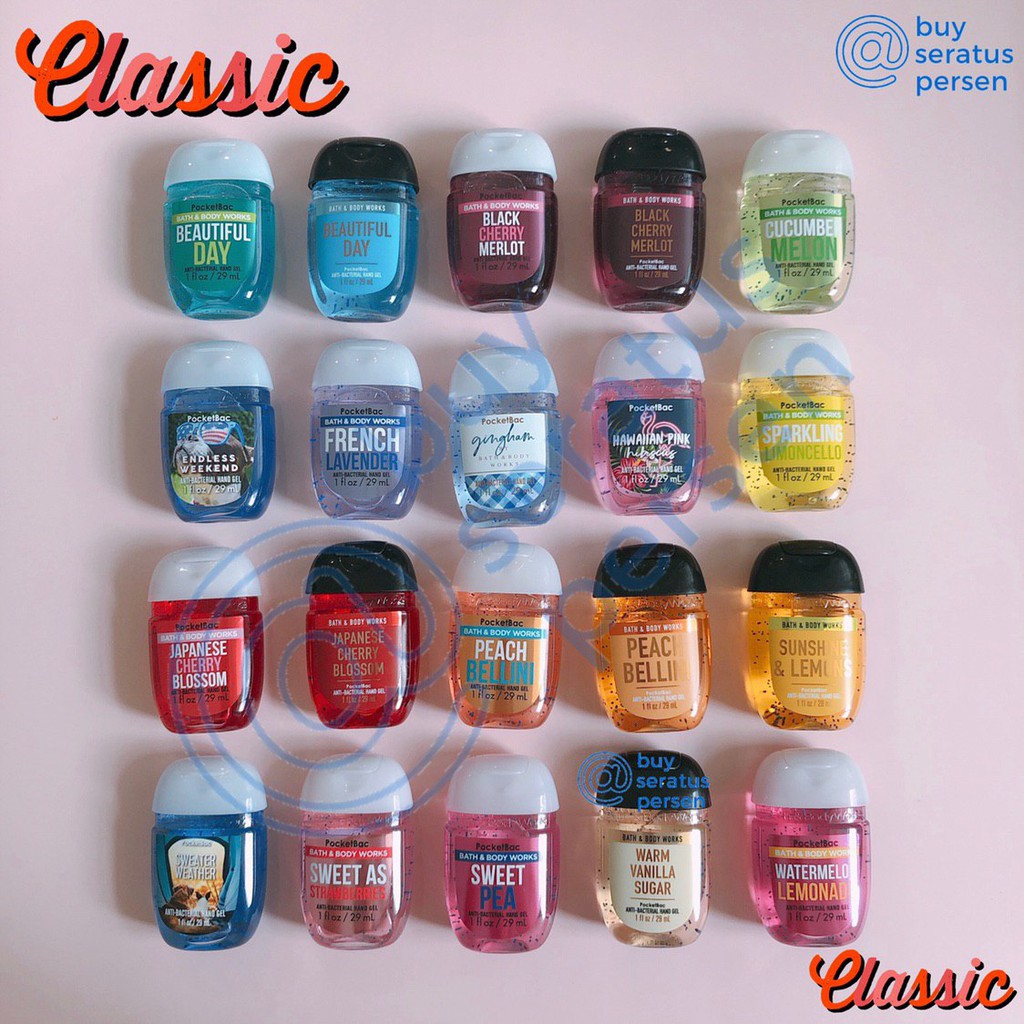 2023 CLASSIC Pocketbac - BATH AND BODY WORKS Hand Sanitizer