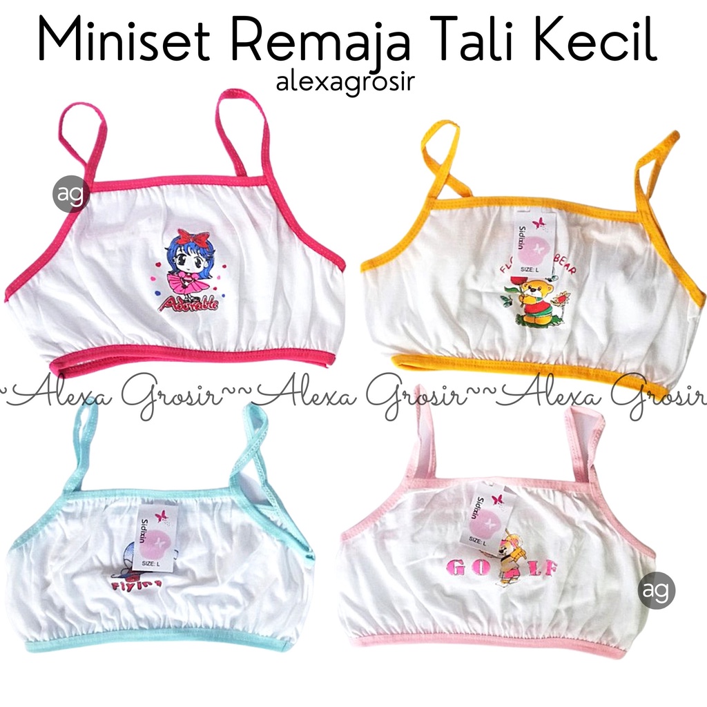 GROSIR 12 PCS MINISET SD SMP REMAJA | MINISET ANAK MODEL TALI KECIL SIDIXIN