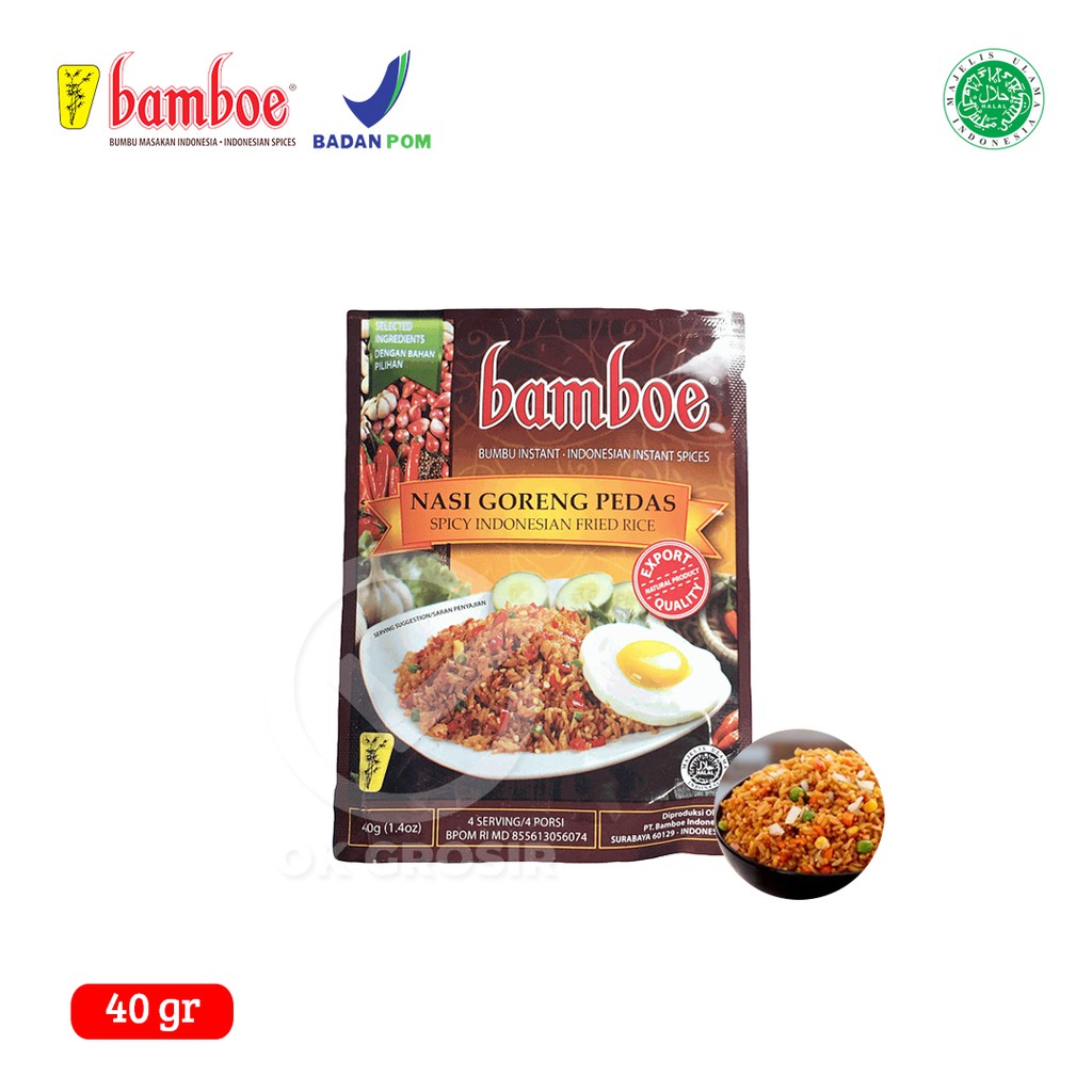 

Bamboe Nasi Goreng Pedas / Spicy / Bumbu Instan (40 gr)