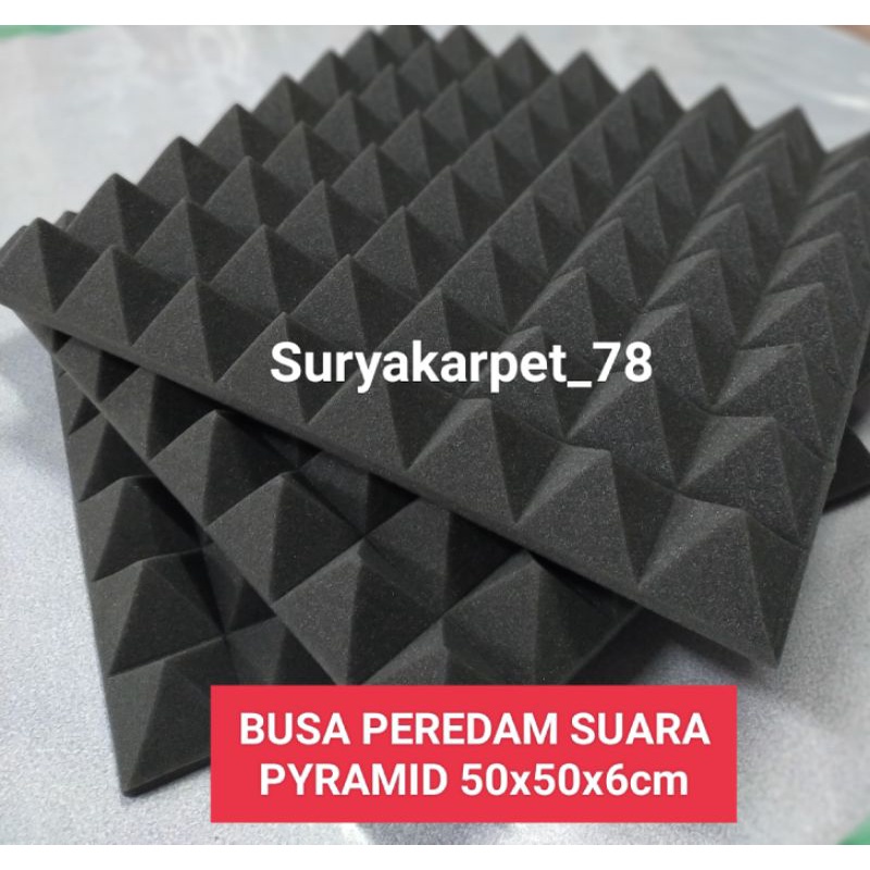 Busa peredam suara Pyramid ukuran 50x50x6cm per 1lembar