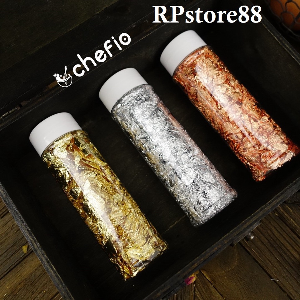 

Chefio Edible Flakes Leafs / Dekorasi Cake Kue / Penghias Cake