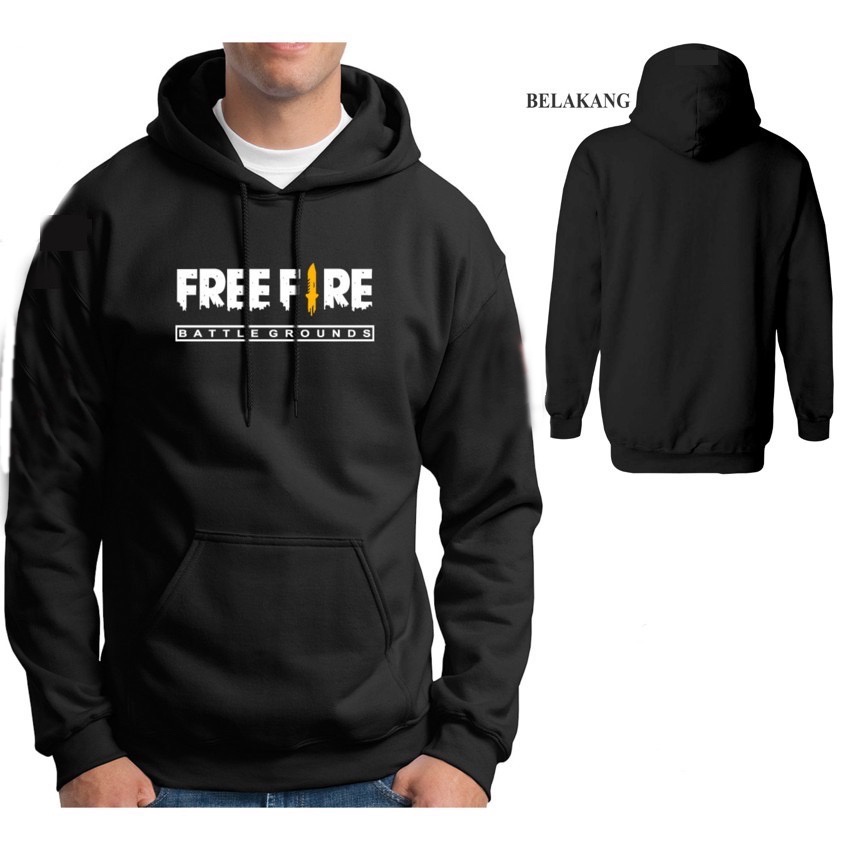 Lilipop.id Sweater Pria Free Fire PUBG Hoodie Jumper