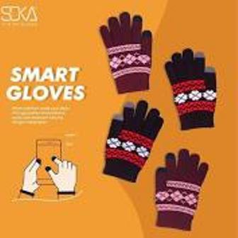 Kazarasock - Sarung Tangan Soka Smart Glove Soka - Anti Touchscreen Motif