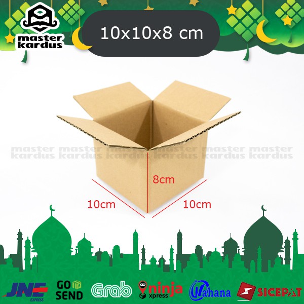 

Kardus Box Packing Ukuran 10x10x8 cm Polos