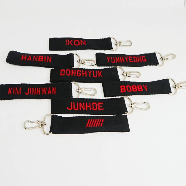 

Gantungan Kunci Lanyard iKON Kpop Bordir Keychain Keyring