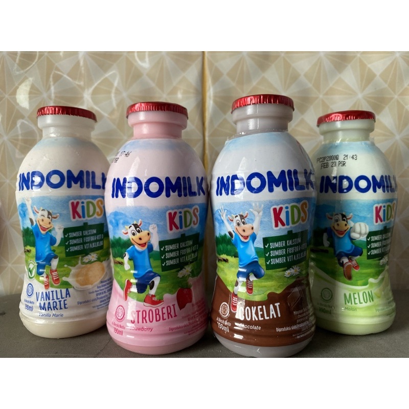 

SUSU INDOMILK BOTOL 190ml SUSU MELON SUSU COKELAT SUSU VANILLA SUSU STROBERI