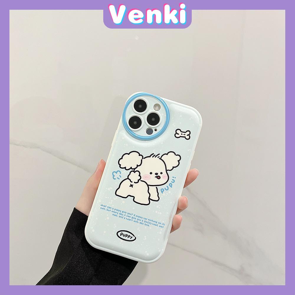 iPhone Case Silicone Soft Case Airbag Shockproof Protection Camera White Dog Cartoon Cute Compatible For iPhone 11 Pro Max 13 Pro Max 12 Pro Max 7Plus xr XS Max