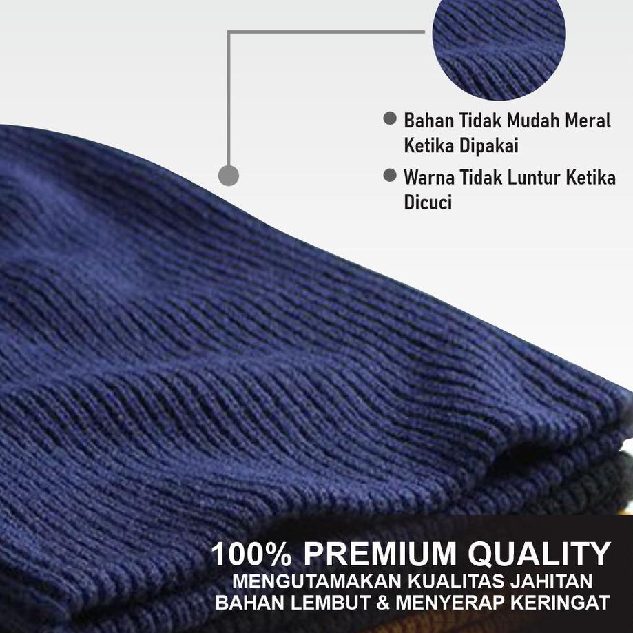 Special Price.. MIKI HAT / PECI KUPLUK / BEANIE HAT - 2 Fungsi ( Flat & Long Beanie ) - By KHOIRUMMA
