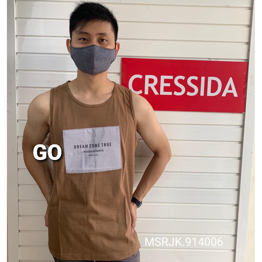 BB CRESSIDA SINGLET PRIA Cressida Kaos Dalam Pria Cressida 100% original