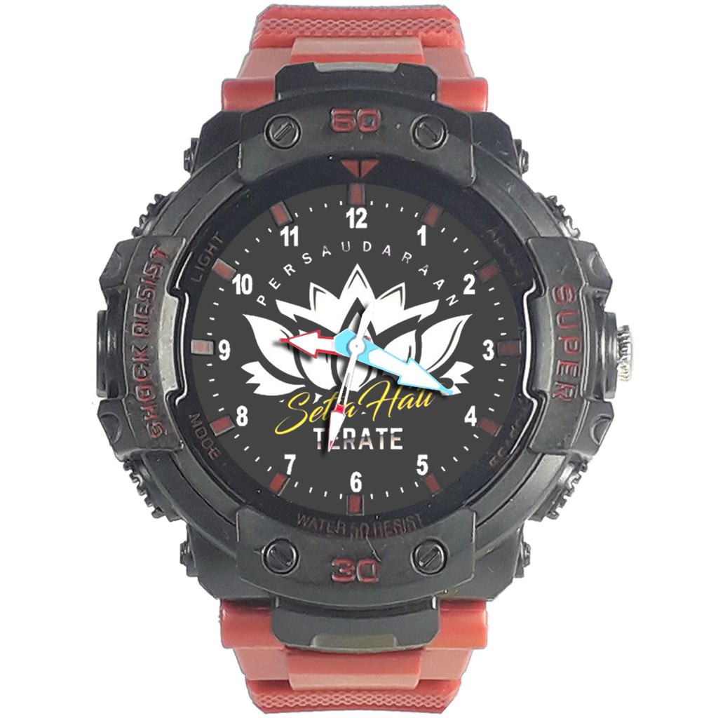 Jam Tangan  PSHT / PERSAUDARAAN SETIA HATI TERATE / MOTIF 8 Bagus